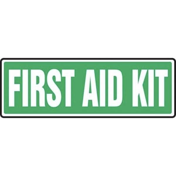 Accuform FIRST AID SIGN 4 in X 12 in DURAPLASTIC MFSD554XT - main